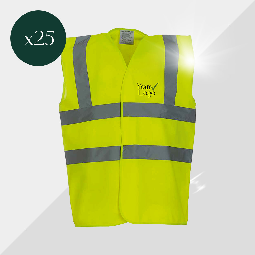 Photo of 25 Printed Hi Viz Vest Bundle